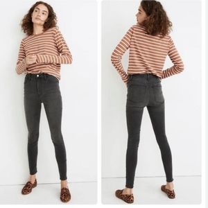 MADEWELL 9" High Riser Skinny Skinny Jeans Black Size 27